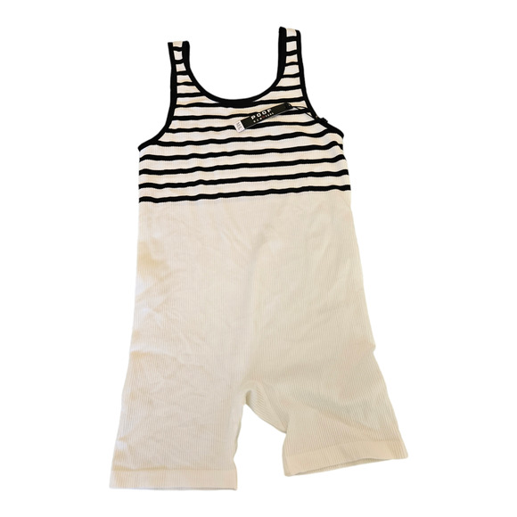 Poof New York Medium Sleeveless Striped Jumpsuit - Picture 1 of 7